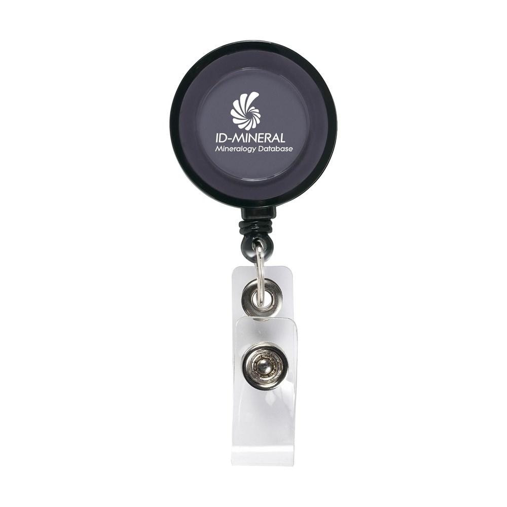 BadgeClip badge holder - transparent black