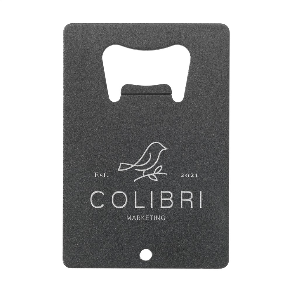 Carta Opener GRS Recycled Alu bottle opener - black