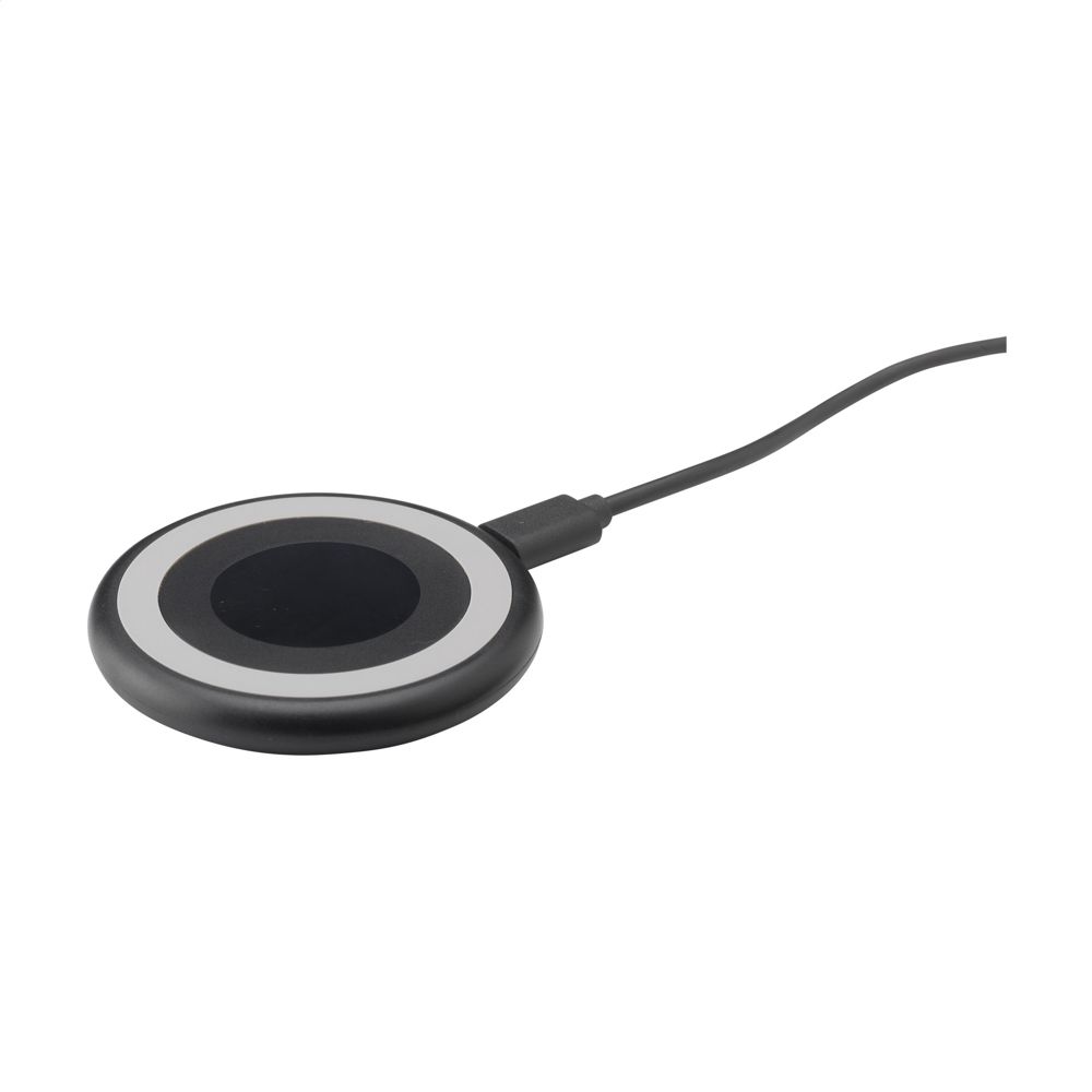 All-in-one RCS Recycled 15W Magnetic Wireless Charger - black/black