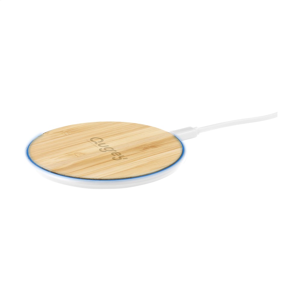 Bamboo 10W Wireless Charger wireless fast charger - white