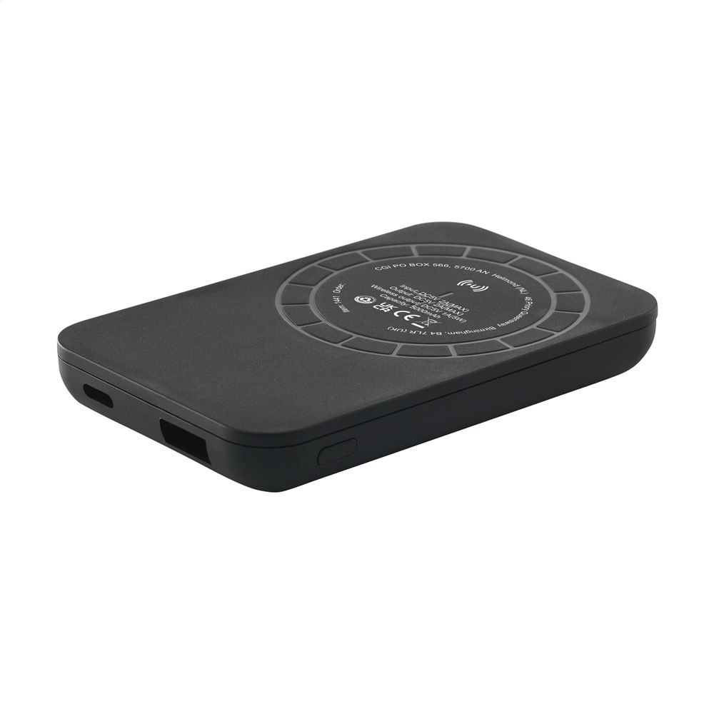Force Magnetic RCS Recycled Wireless Powerbank 5000 - black