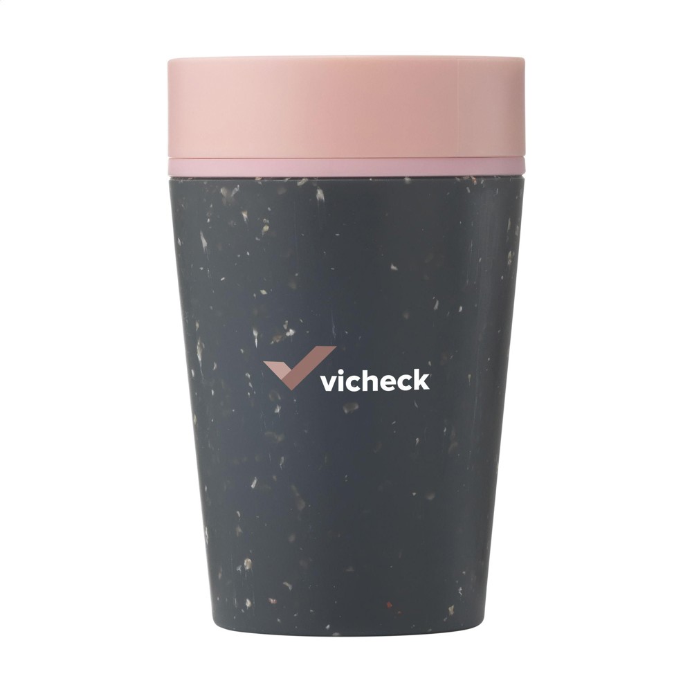 black/pink (± PMS 197U)