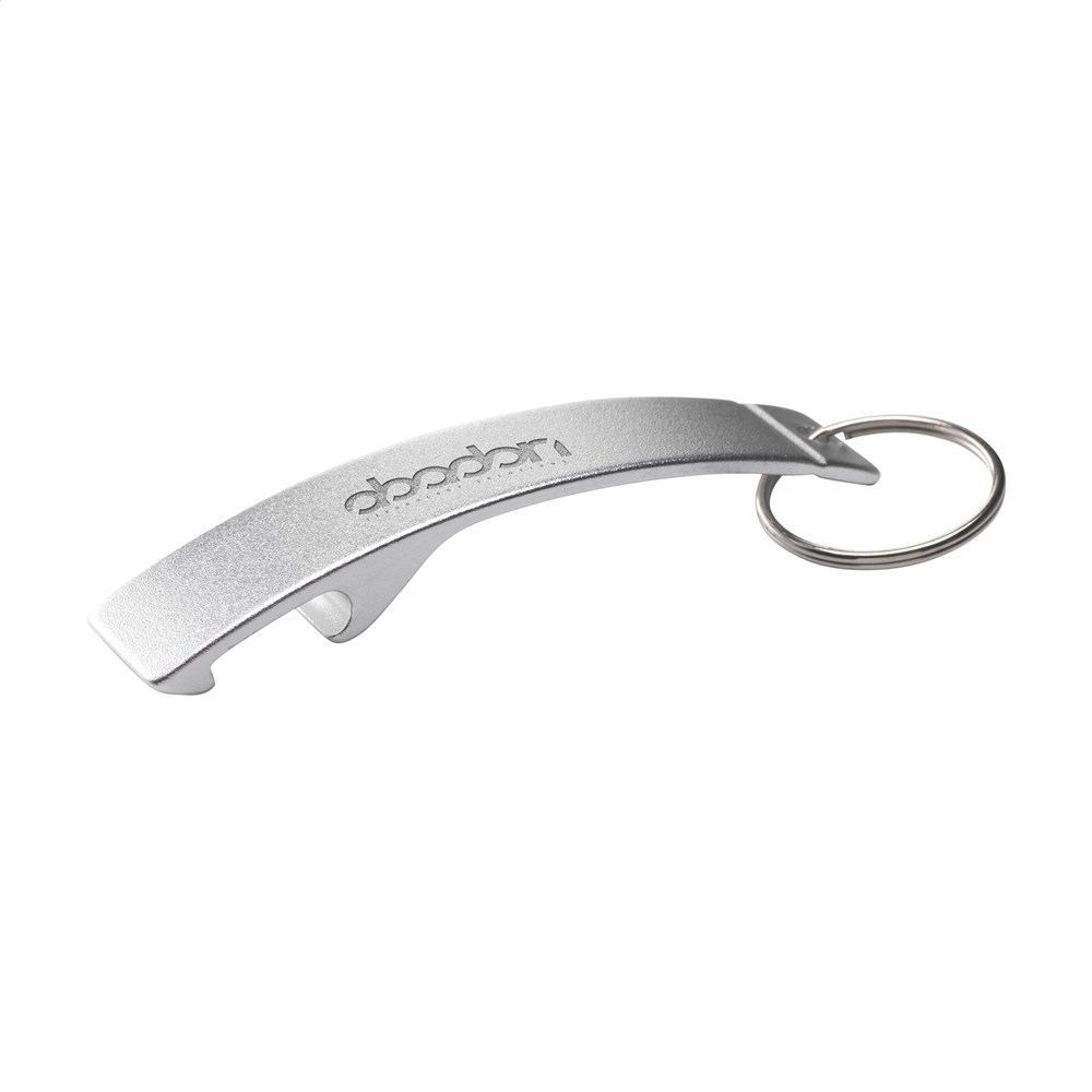Alu Opener GRS Recycled keyring - silver