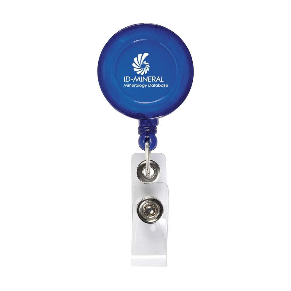 BadgeClip badge holder - transparent blue