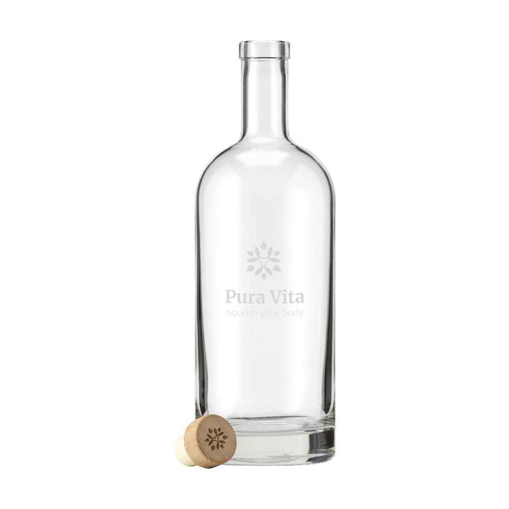 Helsinki Water Bottle Wooden Cork Stopper 1L