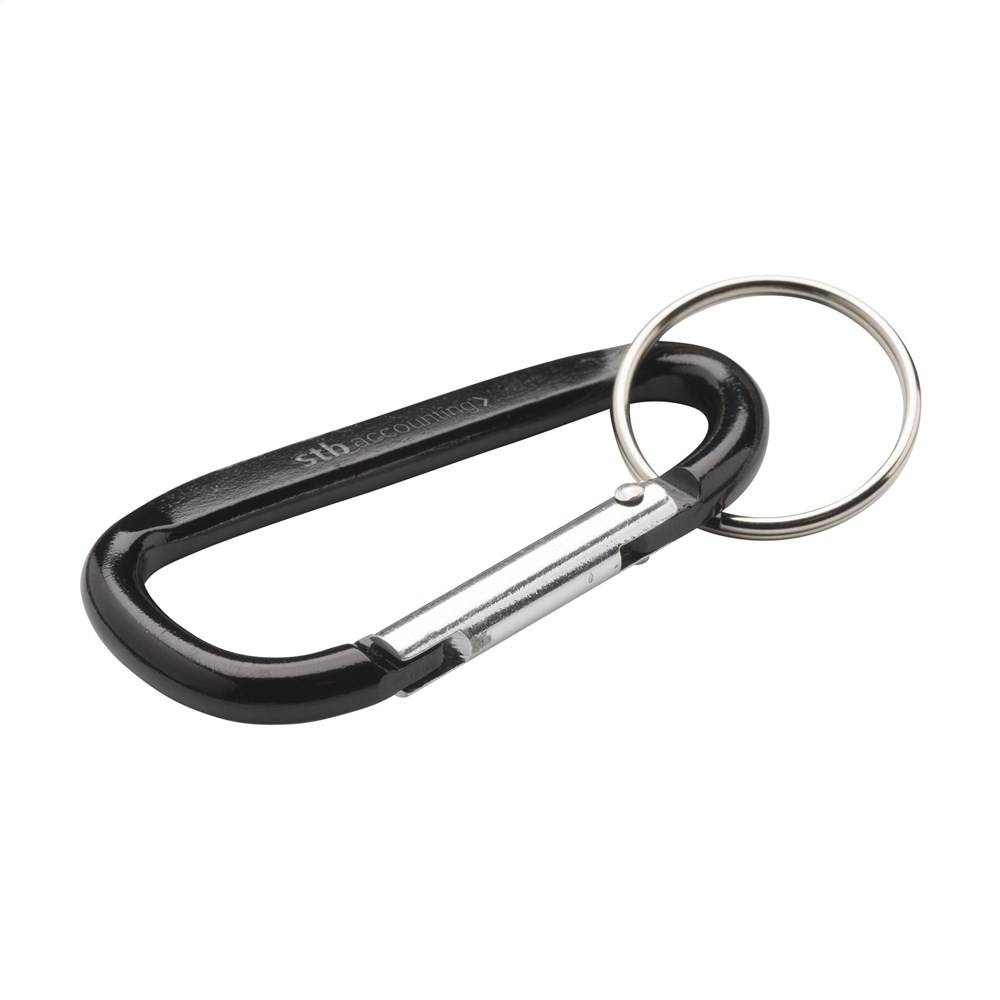 Carabiner GRS Recycled Alu - black